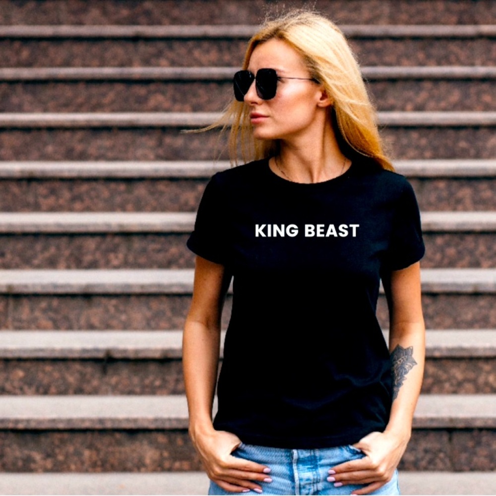 King Beast KB OG81 piece.. limited edition black and white tee supreme quality!!